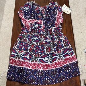 Accidentally In Love Red and Blue Dress